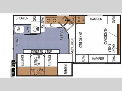 Floorplan - 2007 Northwood Arctic Fox 990 Wet or Dry