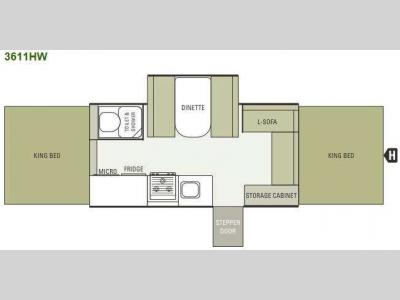 Floorplan - 2014 Starcraft  Comet 3611HW