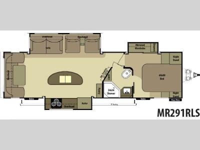 Floorplan - 2014 Open Range RV Mesa Ridge MR291RLS