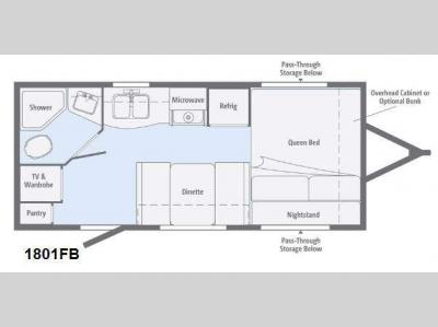 Floorplan - 2014 Winnebago Industries Towables Minnie 1801 FB