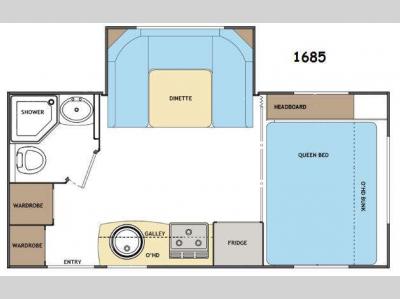 Floorplan - 2014 Lance Travel Trailers 1685