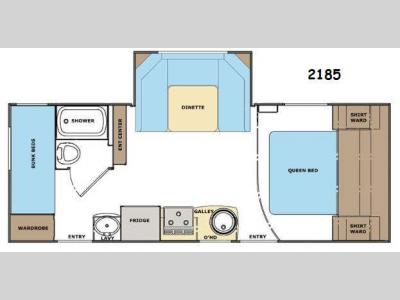 Floorplan - 2014 Lance Travel Trailers 2185