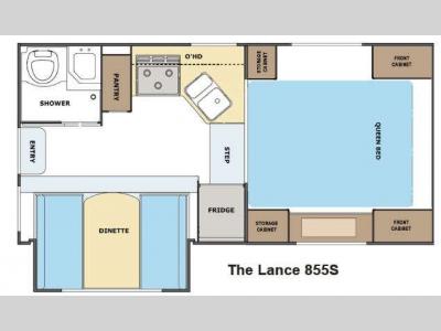 Floorplan - 2014 Lance 855S