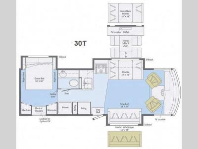 Floorplan - 2014 Winnebago Vista 30T