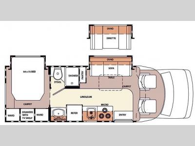 Floorplan - 2006 Forest River RV Lexington 255DS