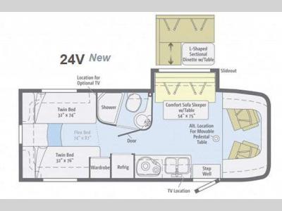 Floorplan - 2014 Winnebago View Profile 24V