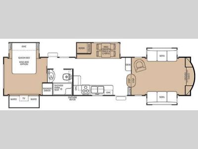 Floorplan - 2014 Forest River RV Cedar Creek 38FL