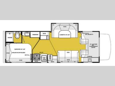 Floorplan - 2014 Forest River RV Sunseeker 2690S Ford