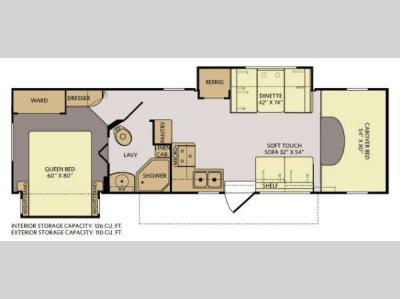 Floorplan - 2014 Fleetwood RV Jamboree 31M