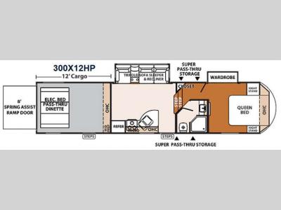 Floorplan - 2014 Forest River RV XLR Thunderbolt 300X12HP