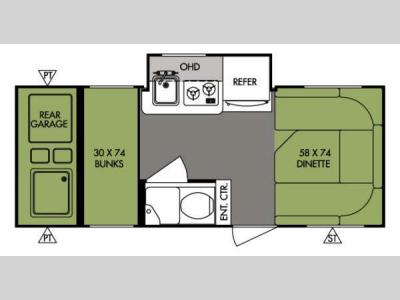 Floorplan - 2014 Forest River RV R Pod RP 182G