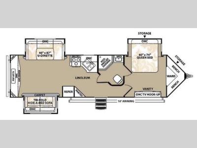 Floorplan - 2014 Forest River RV V-Cross Platinum 32VTS