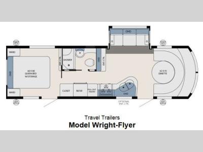 Floorplan - 2014 Forest River RV Aviator Wright Flyer