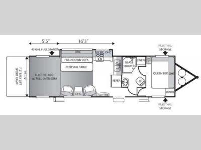 Floorplan - 2014 Forest River RV Shockwave T27SADX