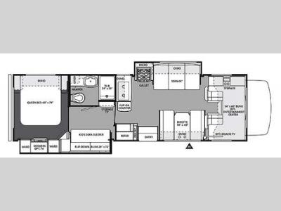 Floorplan - 2014 Forest River RV Forester 3171DS Ford