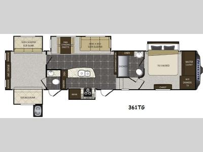 Floorplan - 2014 Keystone RV Avalanche 361TG