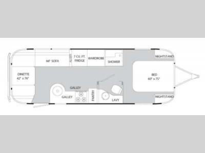 Floorplan - 2014 Airstream RV International Serenity 27FB