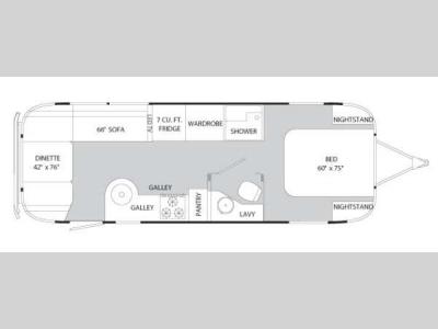 Floorplan - 2014 Airstream RV International Signature 27FB