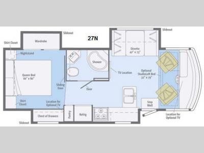 Floorplan - 2014 Itasca Sunstar 27N