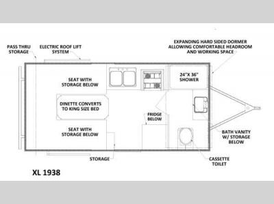 Floorplan - 2014 Chalet Folding Trailers XL 1938