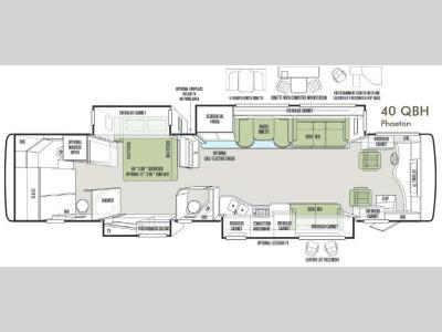 Floorplan - 2014 Tiffin Motorhomes Phaeton 40 QBH