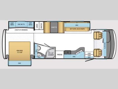 Floorplan - 2014 Newmar Bay Star 3124