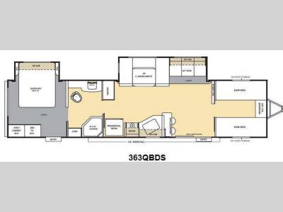 Floorplan - 2014 Coachmen RV Catalina 363QBDS