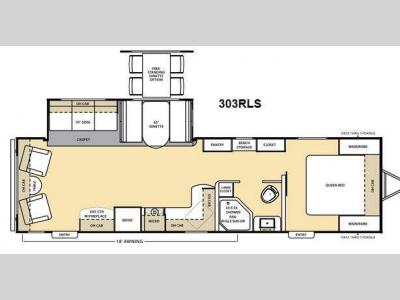 Floorplan - 2014 Coachmen RV Catalina 303RLS