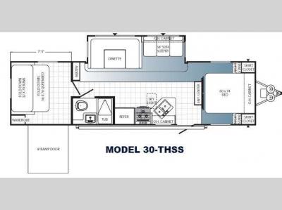 Floorplan - 2014 Palomino Puma Unleashed 30-THSS