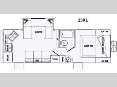 Floorplan - 2014 Pacific Coachworks Panther 23XL Xtralite