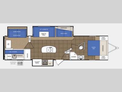 Floorplan - 2014 Prime Time Manufacturing LaCrosse 329BHT