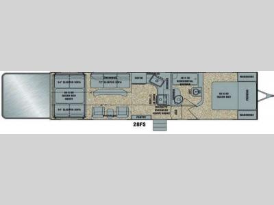 Floorplan - 2014 EverGreen RV Amped 28FS