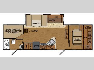Floorplan - 2014 Augusta RV Flex AT 28BH