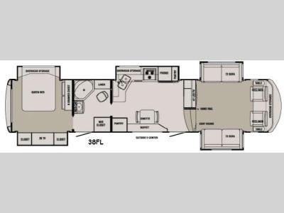 Floorplan - 2014 Redwood RV Redwood 38FL