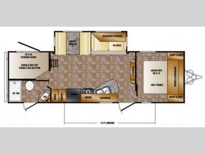 Floorplan - 2014 CrossRoads RV Z 1 ZT272BH