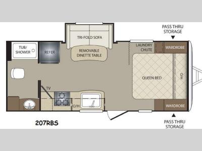 Floorplan - 2014 Keystone RV Bullet 207RBS