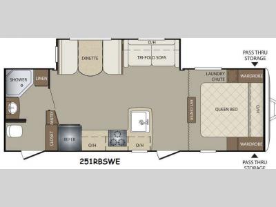 Floorplan - 2014 Keystone RV Bullet 251RBSWE