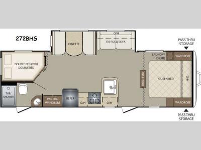 Floorplan - 2014 Keystone RV Bullet 272BHS