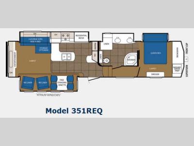 Floorplan - 2014 Prime Time Manufacturing Crusader 351REQ
