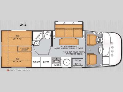 Floorplan - 2014 Thor Motor Coach Vegas 24 1