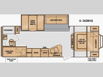 Floorplan - 2014 Cruiser Shadow S 260BHS