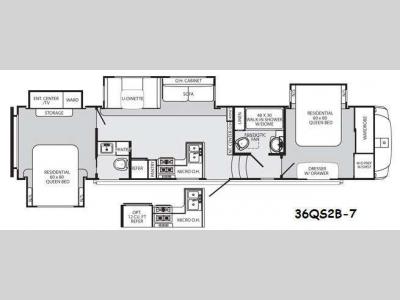 Floorplan - 2014 Palomino Sabre 36QS2B 7