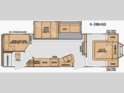 Floorplan - 2014 Cruiser Radiance R 28BHSS