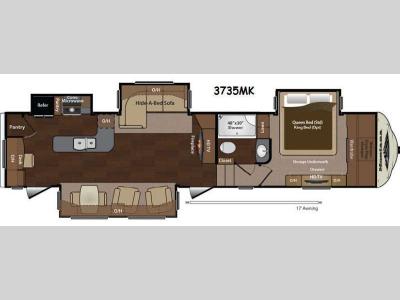 Floorplan - 2014 Keystone RV Montana 3735MK