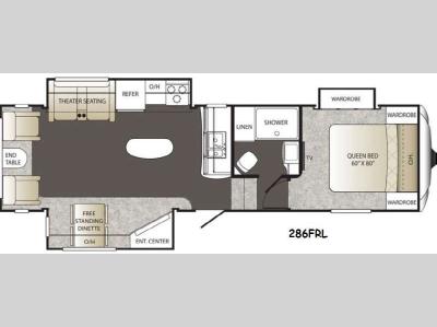 Floorplan - 2014 Keystone RV Outback 286FRL