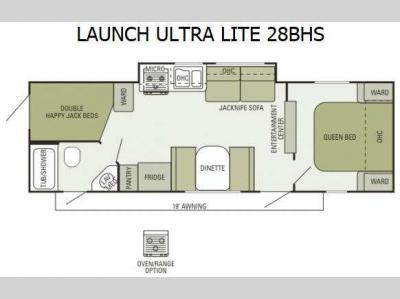 Floorplan - 2014 Starcraft  Launch Ultra Lite 28BHS