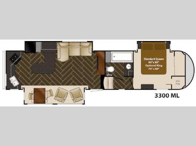 Floorplan - 2014 Heartland Gateway 3300 ML