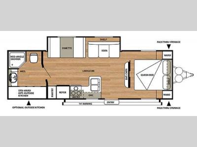 Floorplan - 2014 Forest River RV Salem Cruise Lite 271RBXL
