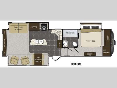 Floorplan - 2014 Keystone RV Alpine 3010RE