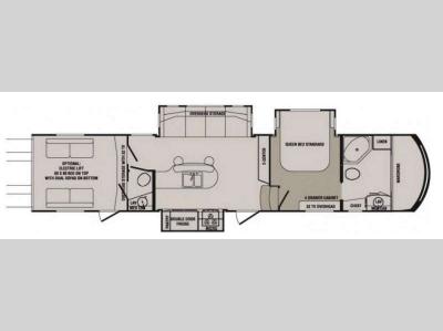 Floorplan - 2014 CrossRoads RV Elevation TF 3810